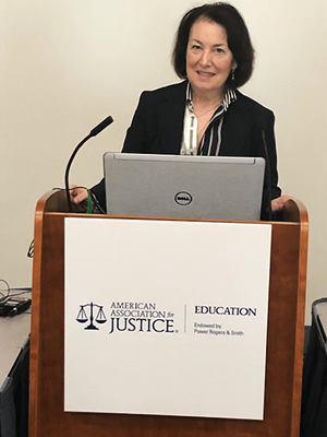 Shana De Caro, presenting at the American Association for Justice, Annual Meeting, San Diego, California